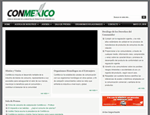 Tablet Screenshot of conmexico.com.mx
